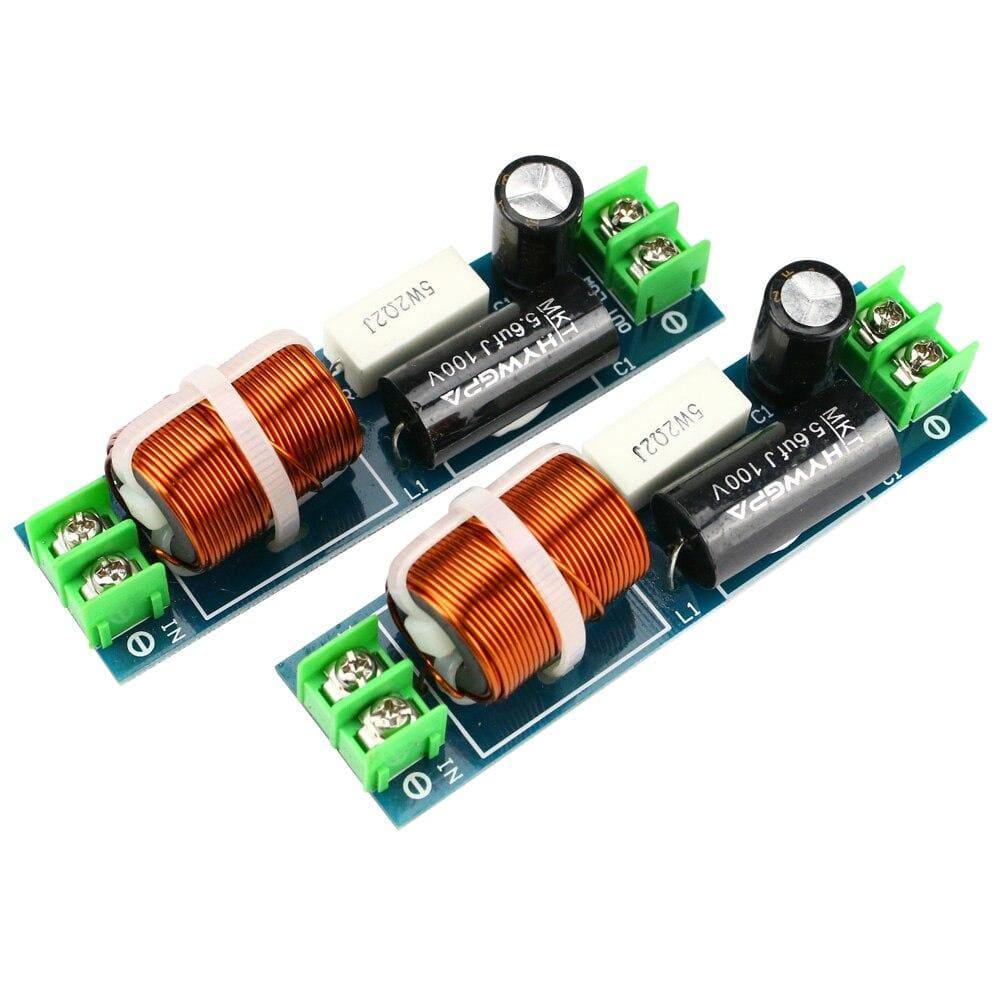 GHXAMP 60-120W Car Midrange Crossover Speaker 1 Way Mediant Mid Frequency Divider For 2-6.5 Inch Speaker Filter 2PCS