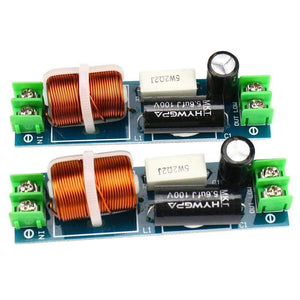 GHXAMP 60-120W Car Midrange Crossover Speaker 1 Way Mediant Mid Frequency Divider For 2-6.5 Inch Speaker Filter 2PCS