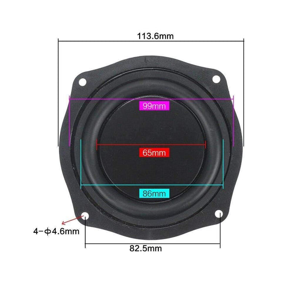 GHXAMP Bass Radiator 113MM Low Frequency Passive Radiator Speaker Vibration Diaphragm Rubber For 4 INCH 5 INCH Subwoofer Speaker