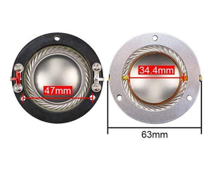 Planet Gates GHXAMP Flat Wires 34.4MM Titanium Diaphragm Tweeter Voice Coil Horn 34MM Core 8OHM Speakers Repair Accessories Driver DIY 2PCS