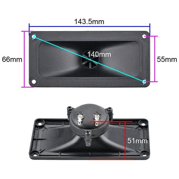 Planet Gates GHXAMP Piezo Tweeter Ceramics Piezo Speaker Horn Piezoelectric Head Driver Buzzer Stage Rectangle Treble DIY 150W 143*66MM 2PCS