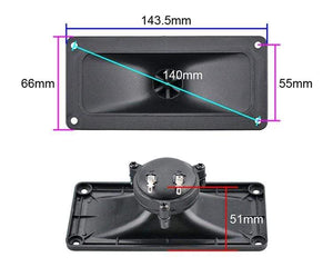 Planet Gates GHXAMP Piezo Tweeter Ceramics Piezo Speaker Horn Piezoelectric Head Driver Buzzer Stage Rectangle Treble DIY 150W 143*66MM 2PCS