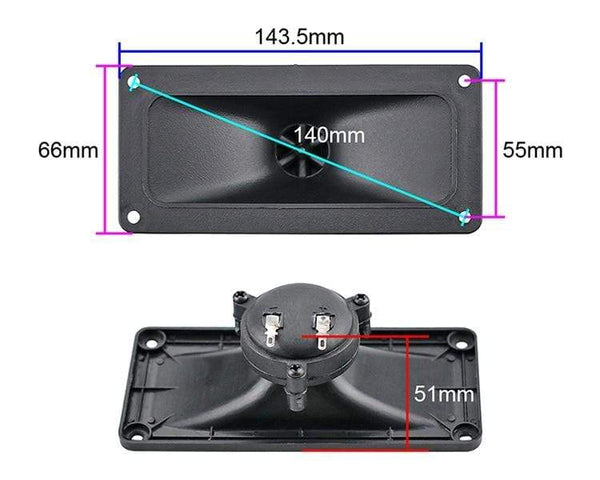 Planet Gates GHXAMP Piezo Tweeter Ceramics Piezo Speaker Horn Piezoelectric Head Driver Buzzer Stage Rectangle Treble DIY 150W 143*66MM 2PCS