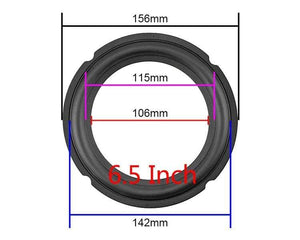 Planet Gates GHXAMP Speaker Rubber Edge 4 Inch 5Inch 6.5 Inch 8 Inch Notch Surround Fold Ring Repair Audio Speaker Rubber Suspension Part DIY