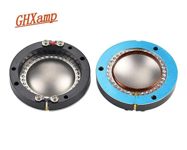 Planet Gates GHXAMP Titanium Film 44.4MM Voice Coil Horn Tweeter Diaphragm Core 8OHM Speakers Repair Accessories Driver DIY Round Wires 2PCS