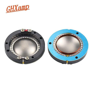 Planet Gates GHXAMP Titanium Film 44.4MM Voice Coil Horn Tweeter Diaphragm Core 8OHM Speakers Repair Accessories Driver DIY Round Wires 2PCS
