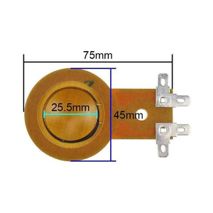 GHXAMP Universal 25.5mm Treble Voice Coil Horn Tweeter Diaphragm Resin Film Long Frame Driver Head Stage Speaker Repair 2PCS