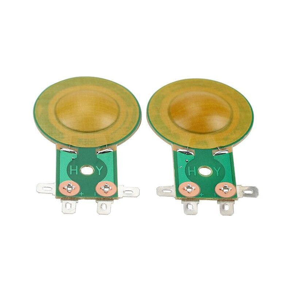 GHXAMP Universal 25.5mm Treble Voice Coil Horn Tweeter Diaphragm Resin Film Long Frame Driver Head Stage Speaker Repair 2PCS