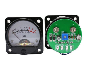 Planet Gates GHXAMP VU Meter With LED Backlight Front Rear Driver Board 45mm Pointer type VU Level Meter Direct Connect Amp Output 2PCS