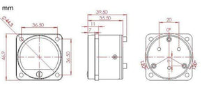 Planet Gates GHXAMP VU Meter With LED Backlight Front Rear Driver Board 45mm Pointer type VU Level Meter Direct Connect Amp Output 2PCS