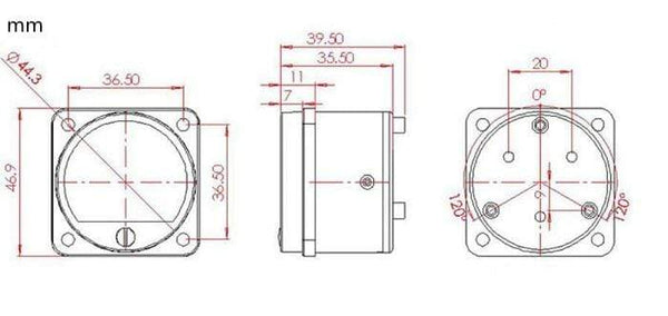 Planet Gates GHXAMP VU Meter With LED Backlight Front Rear Driver Board 45mm Pointer type VU Level Meter Direct Connect Amp Output 2PCS