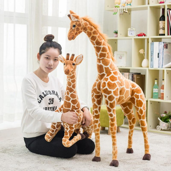 Planet Gates Giant simulation giraffe plush toy doll indoor bar lobby room decoration ornaments realistic animal photography model toy Gift
