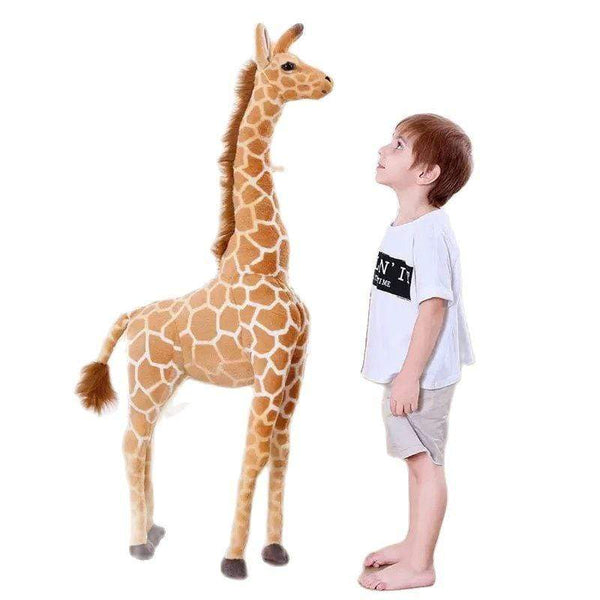 Planet Gates Giant simulation giraffe plush toy doll indoor bar lobby room decoration ornaments realistic animal photography model toy Gift