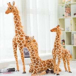 Planet Gates Giant simulation giraffe plush toy doll indoor bar lobby room decoration ornaments realistic animal photography model toy Gift