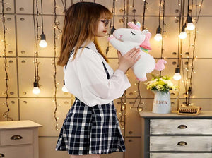 Planet Gates Giant Unicorn Plush Toy Soft Sitting Stuffed Popular Cartoon Unicorn Dolls Animal Horse Toys