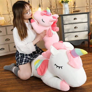 Planet Gates Giant Unicorn Plush Toy Soft Sitting Stuffed Popular Cartoon Unicorn Dolls Animal Horse Toys
