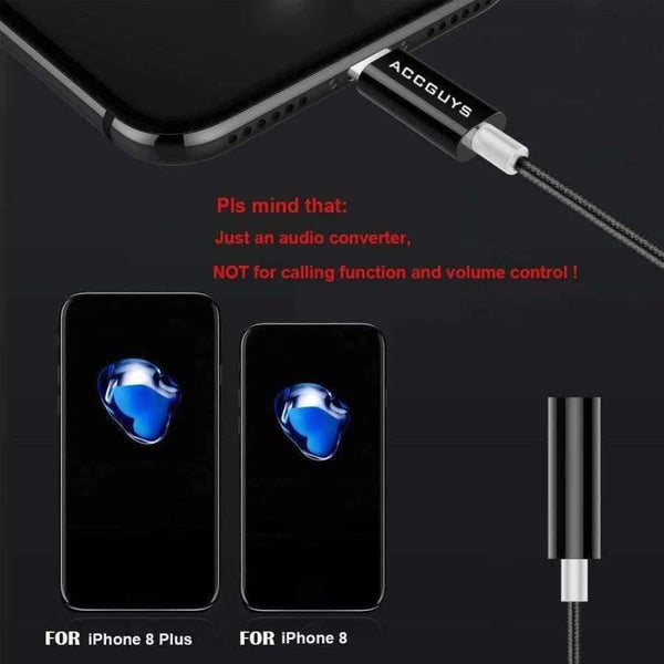 Planet Gates gift Aux Audio Extension Cable 3.5mm Female Earphone Jack Adapter Headphone Converter for iPhone 7 8 Plus XS w USB Cable Gift