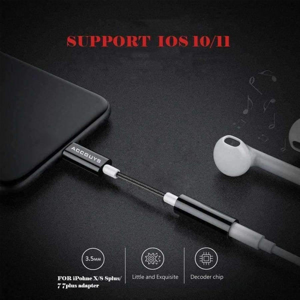 Planet Gates gift Aux Audio Extension Cable 3.5mm Female Earphone Jack Adapter Headphone Converter for iPhone 7 8 Plus XS w USB Cable Gift