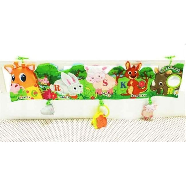 Planet Gates Giraffe Baby Toys Soft Animal Cloth Books For Newborns 0-12 Months Infant Development Rustle Sound Educational Stroller Rattles Toy Bed