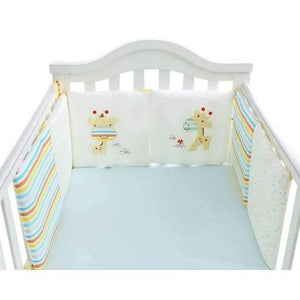 Planet Gates Giraffe Comfortable Baby Bed Bumper Cartoon Bumpers For Baby Bed Crib Cotton Infant Bumper 6pcs/Set Bedding set