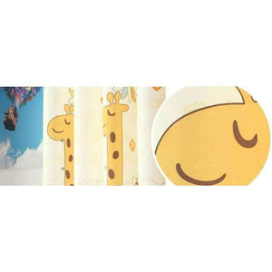 Planet Gates Giraffe Pattern Modern Shade Blinds Thick Window Blackout Curtains for Children Living Room Bedroom Kids Fabric Rideaux