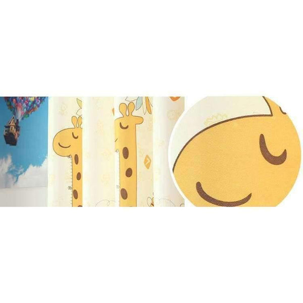 Planet Gates Giraffe Pattern Modern Shade Blinds Thick Window Blackout Curtains for Children Living Room Bedroom Kids Fabric Rideaux
