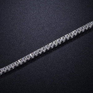 Planet Gates Girl white color 3.0mm cubic zironia tennis bracelet for women 7.5 inches 3 options charm silver color bracelet gift