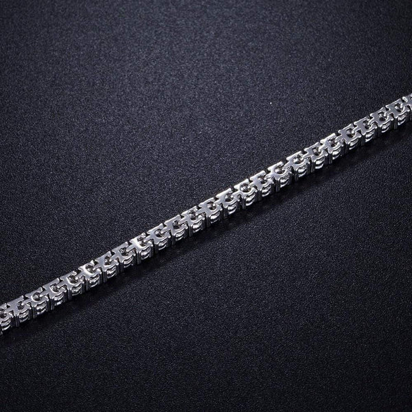 Planet Gates Girl white color 3.0mm cubic zironia tennis bracelet for women 7.5 inches 3 options charm silver color bracelet gift