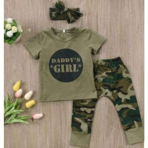 Planet Gates Girls camouflage / 6M Baby Girls Boys Clothes Set New Summer Newborn Baby Girl Clothing  Short Sleeve T Shirt Pant Toddler Camouflage Outfits Set