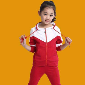 Planet Gates Girls Clothing Sets Zipper Coat+pants Sport Suit For Teenagers Splice Girls School Uniform Kids Tracksuit 10 12 Years