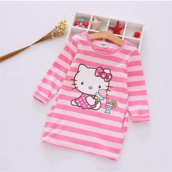 Planet Gates Girls Dress Cartoon Kids Dresses For Girl Clothes 2-8Y Baby children clothing Vestidos Costume Roupas Infantis Menina