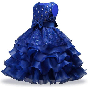 Planet Gates Girls dresses for Wedding Party Baby Girls Sleeveless Big Bow Princess Dress Children Party Vestidos New Year clothes