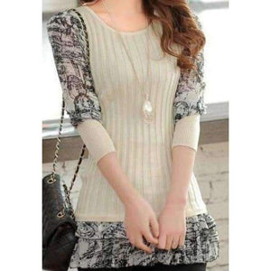 Planet Gates Girls Sweater Casual Autumn Fashion Hot Tide-korean Full Sleeve Leisure Slim Women's Round Collar Pullover Long Sweater