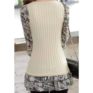 Planet Gates Girls Sweater Casual Autumn Fashion Hot Tide-korean Full Sleeve Leisure Slim Women's Round Collar Pullover Long Sweater