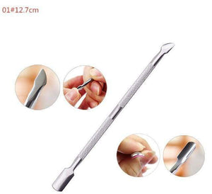 Planet Gates gj0006-01 1Pcs Stainless Steel Double Head Cuticle Pusher for Manicure 2021 Tools for Nails Art Non-Slip Nail Cuticle Remover Accessories