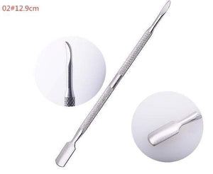 Planet Gates gj0006-02 1Pcs Stainless Steel Double Head Cuticle Pusher for Manicure 2021 Tools for Nails Art Non-Slip Nail Cuticle Remover Accessories