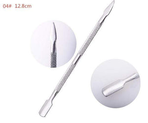 Planet Gates gj0006-04 1Pcs Stainless Steel Double Head Cuticle Pusher for Manicure 2021 Tools for Nails Art Non-Slip Nail Cuticle Remover Accessories