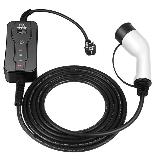 Planet Gates GKFLY 220V Type 1 Portable EV Charger SAE J1772 Level 1 8A 10A 13A 16A Car Charging Stations Smart AC Electric Car Charger