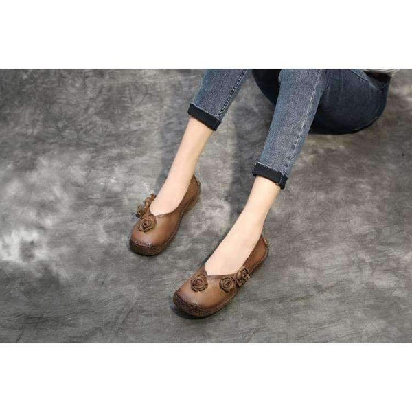 Planet Gates GKTINOO Women Shoes Spring Genuine Leather Flat Shoes Woman Loafers Handmade Soft Outsole Comfortable Casual Shoes Women Flats