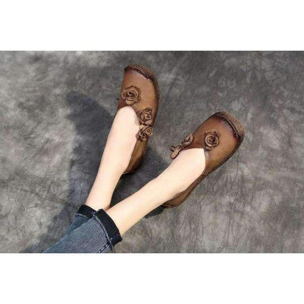 Planet Gates GKTINOO Women Shoes Spring Genuine Leather Flat Shoes Woman Loafers Handmade Soft Outsole Comfortable Casual Shoes Women Flats