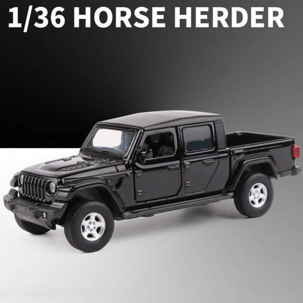Planet Gates Gladiator Black 1:36 JEEPS Sahara Wrangler Gladiator Alloy Car Model Toy Car Alloy Die Cast Off Road Toys Vehicle Collection Kids Gift