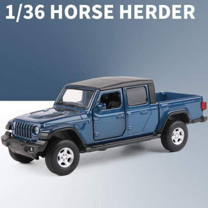 Planet Gates Gladiator Blue 1:36 JEEPS Sahara Wrangler Gladiator Alloy Car Model Toy Car Alloy Die Cast Off Road Toys Vehicle Collection Kids Gift