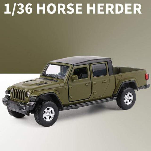 Planet Gates Gladiator Green 1:36 JEEPS Sahara Wrangler Gladiator Alloy Car Model Toy Car Alloy Die Cast Off Road Toys Vehicle Collection Kids Gift
