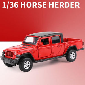Planet Gates Gladiator Red 1:36 JEEPS Sahara Wrangler Gladiator Alloy Car Model Toy Car Alloy Die Cast Off Road Toys Vehicle Collection Kids Gift