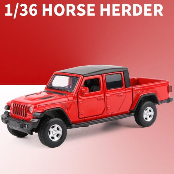 Planet Gates Gladiator Red 1:36 JEEPS Sahara Wrangler Gladiator Alloy Car Model Toy Car Alloy Die Cast Off Road Toys Vehicle Collection Kids Gift