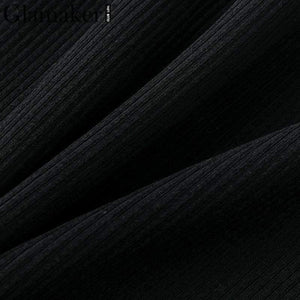 Planet Gates Glamaker Off shoulder bodycon button crop winter dress Women knitted split long sleeve sexy dress Two-piece suit maxi dress 2018