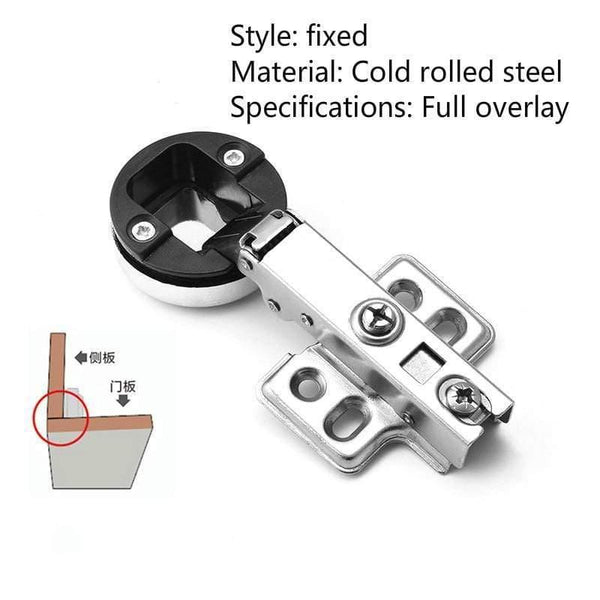 Glass Hinge Opening Round Head Damping Hydraulic Buffer Glass Hinge Glass Display Wine Cabinet Door Cold Rolled Steel Hinge