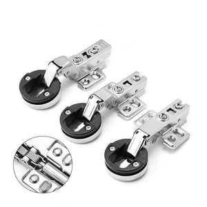 Glass Hinge Opening Round Head Damping Hydraulic Buffer Glass Hinge Glass Display Wine Cabinet Door Cold Rolled Steel Hinge