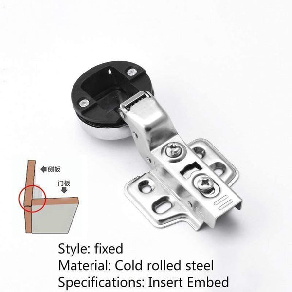 Glass Hinge Opening Round Head Damping Hydraulic Buffer Glass Hinge Glass Display Wine Cabinet Door Cold Rolled Steel Hinge