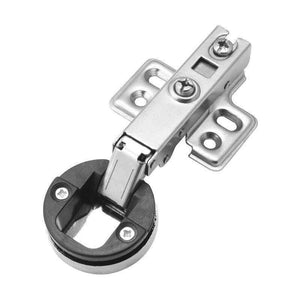 Glass Hinge Opening Round Head Damping Hydraulic Buffer Glass Hinge Glass Display Wine Cabinet Door Cold Rolled Steel Hinge